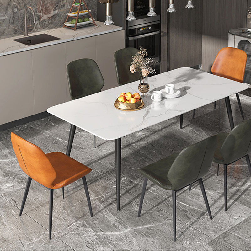 Solid Back Side Chair Industrial Dining Room Chair for Dining Room