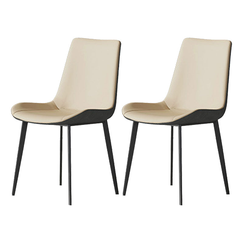 Solid Back Side Chair Industrial Dining Room Chair for Dining Room