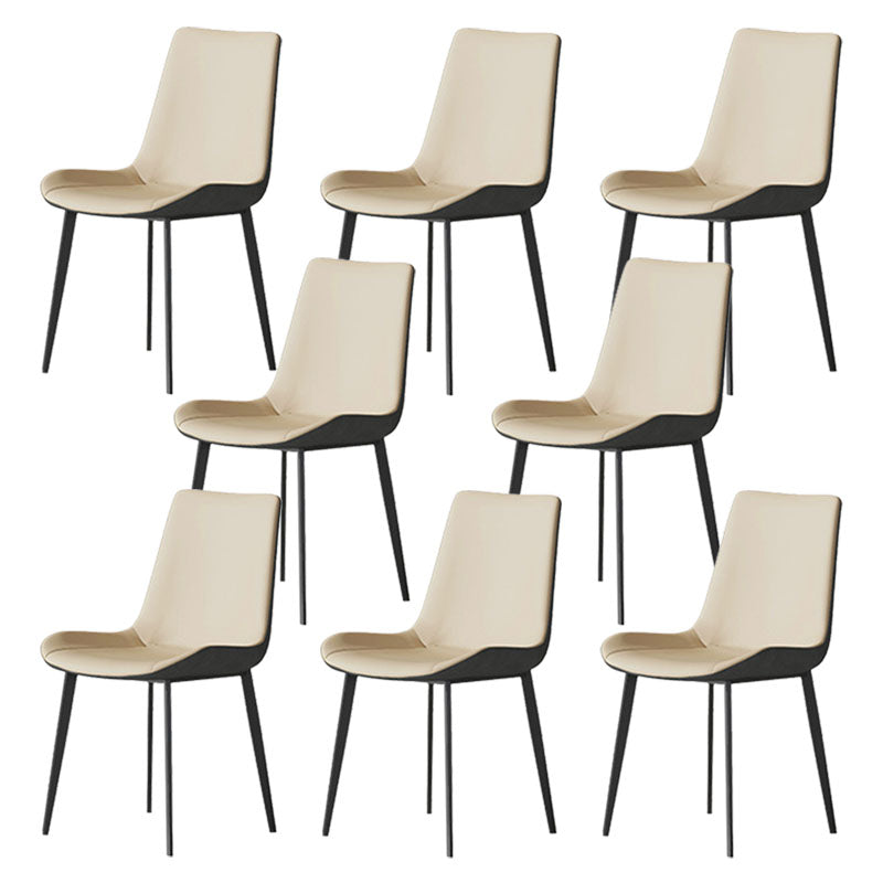 Solid Back Side Chair Industrial Dining Room Chair for Dining Room