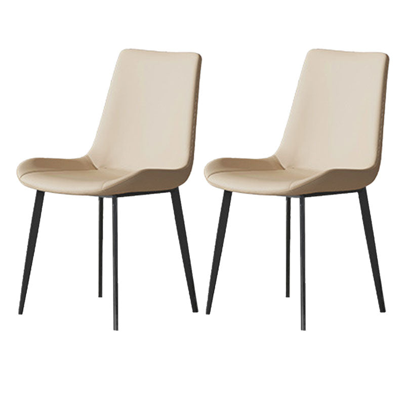 Solid Back Side Chair Industrial Dining Room Chair for Dining Room