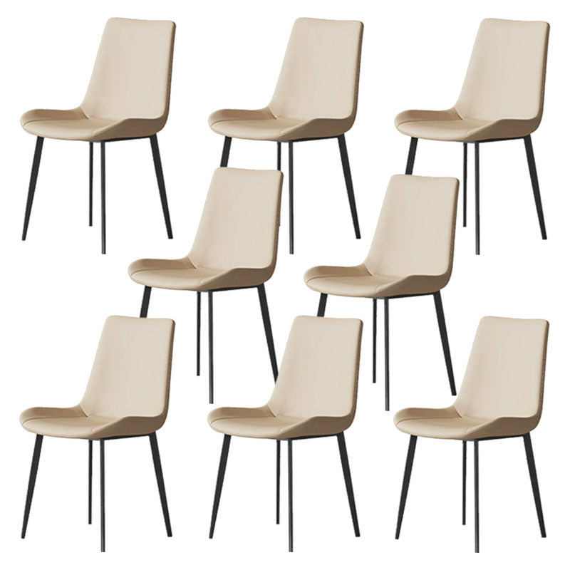 Solid Back Side Chair Industrial Dining Room Chair for Dining Room