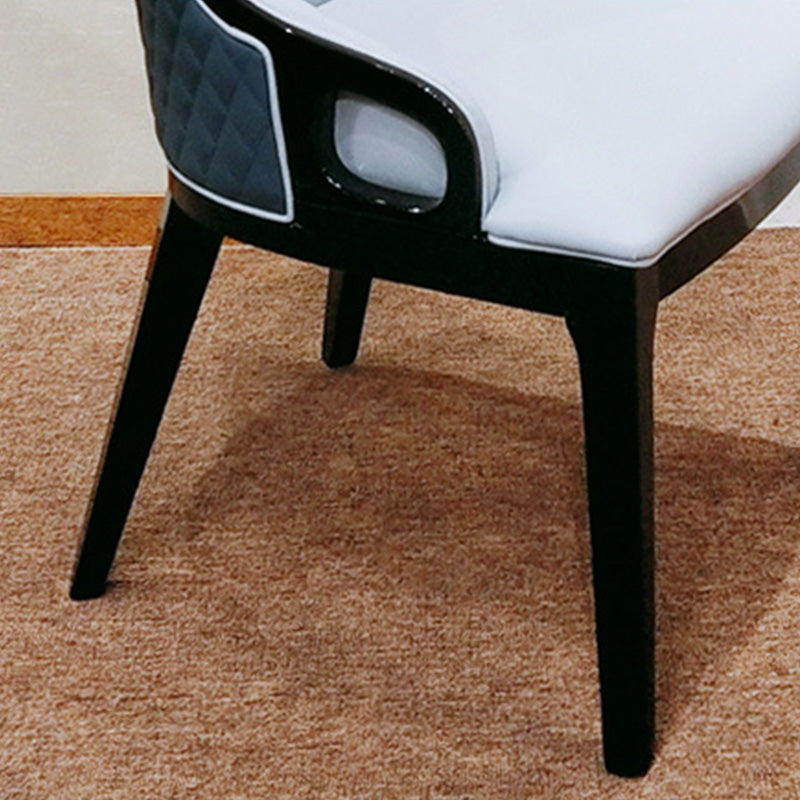 Contemporary Kitchen Dining Chairs Upholstered Side Chairs in Brown