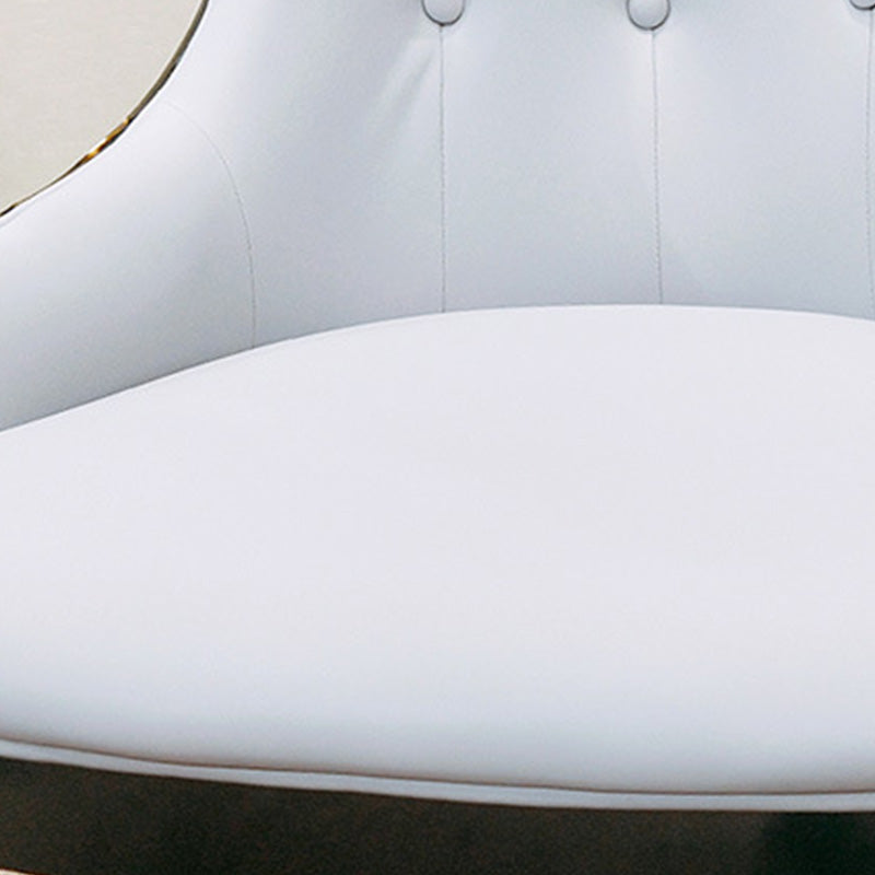 Contemporary Kitchen Dining Chairs Upholstered Side Chairs in Brown