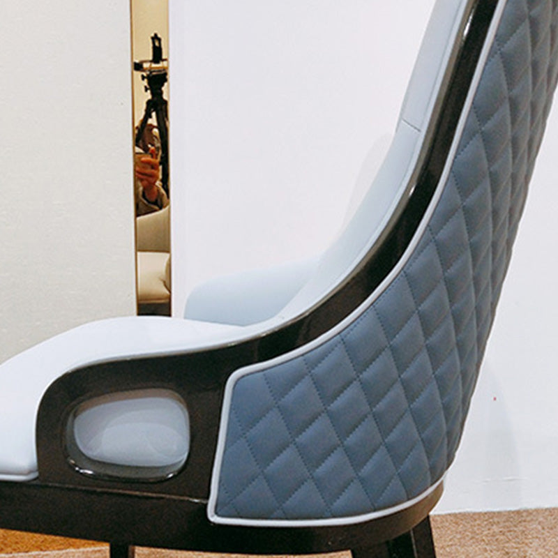 Contemporary Kitchen Dining Chairs Upholstered Side Chairs in Brown