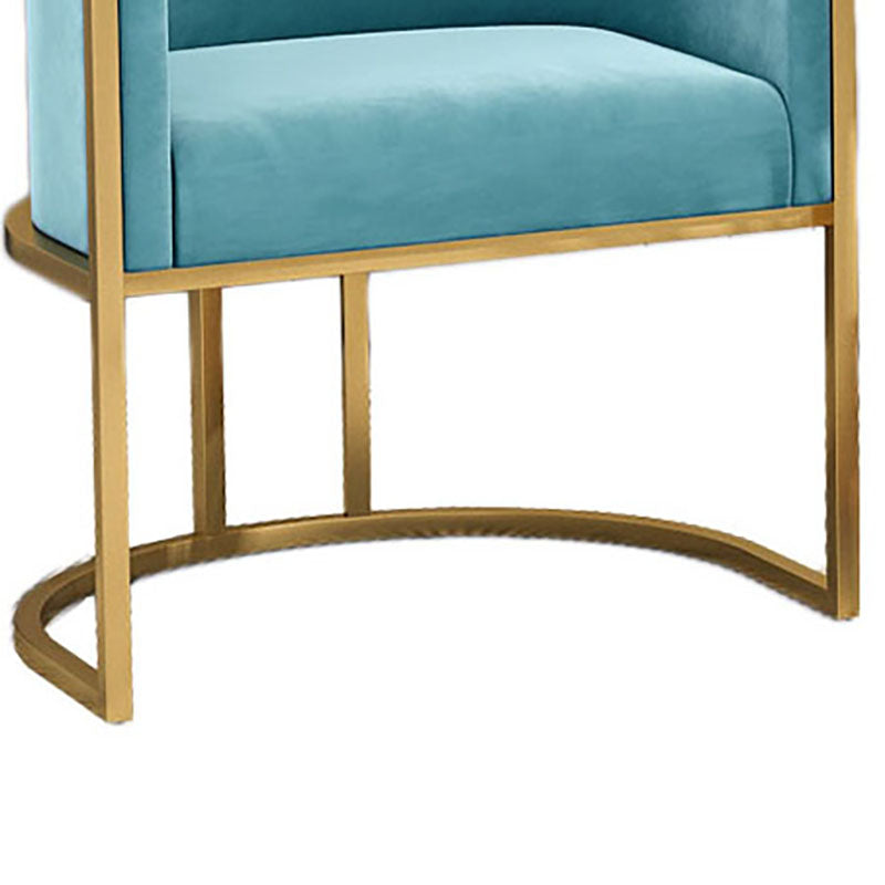 Luxury Upholstered Side Chairs Scandinavian Style Armless Solid Back Chair