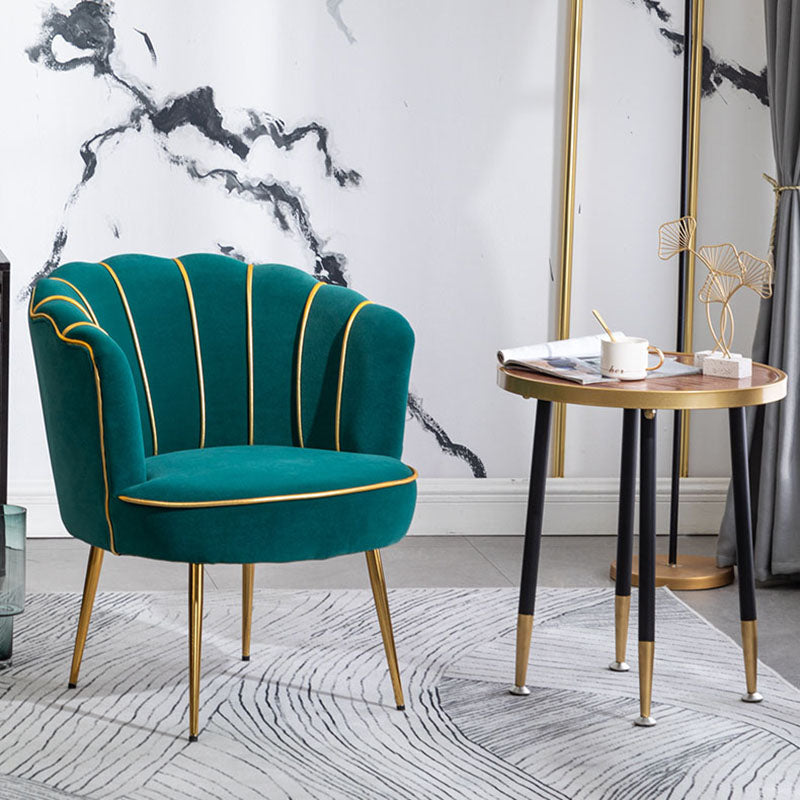 Scandinavian Upholstered Armless Dining Chairs Solid Back Chairs for Home