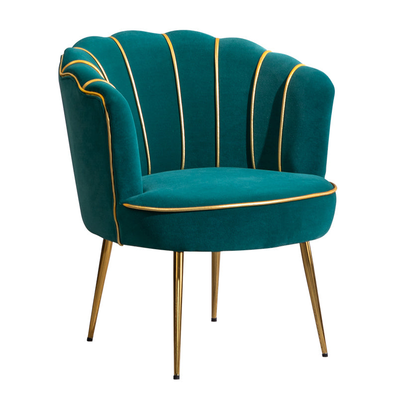 Scandinavian Upholstered Armless Dining Chairs Solid Back Chairs for Home