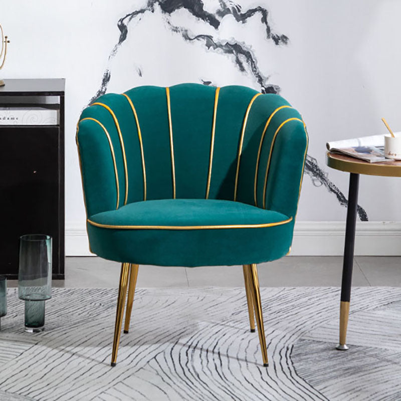 Scandinavian Upholstered Armless Dining Chairs Solid Back Chairs for Home