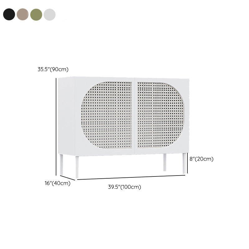 39.5"L Wooden Sideboard Farmhouse Style Home Side Board With Cabinets