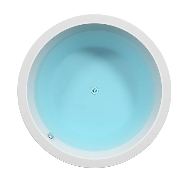 Modern Round Drop-in Bathtub Acrylic-Fiberglass Soaking/Air Bathtub