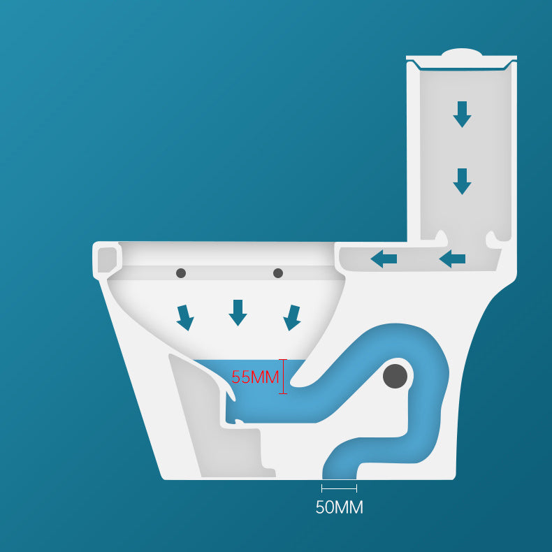 Modern Siphon Jet Toilet Bowl One Piece Bidet Toilet with Seat for Bathroom