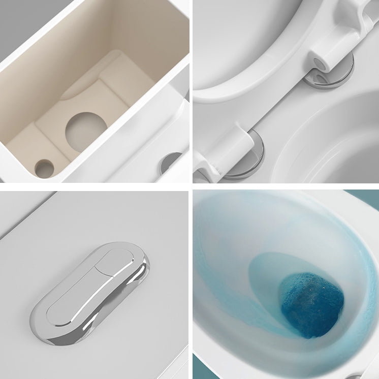 Modern Siphon Jet Toilet Bowl White Bidet Toilet with Seat for Bathroom