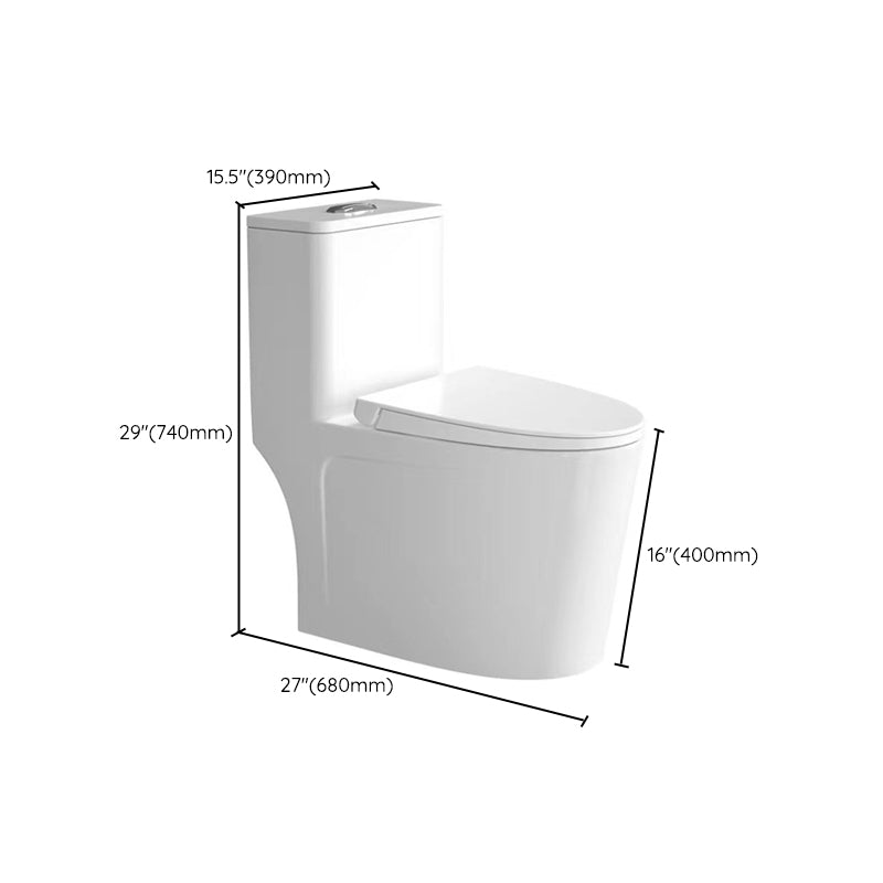 Modern Siphon Jet Toilet Bowl White Bidet Toilet with Seat for Bathroom