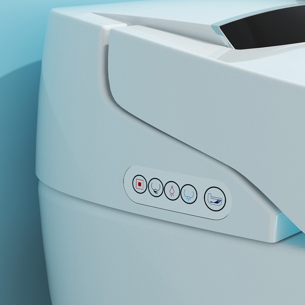 Porcelain Floor Mounted Toilet One-Piece Toilet Modern Toilet Bowl