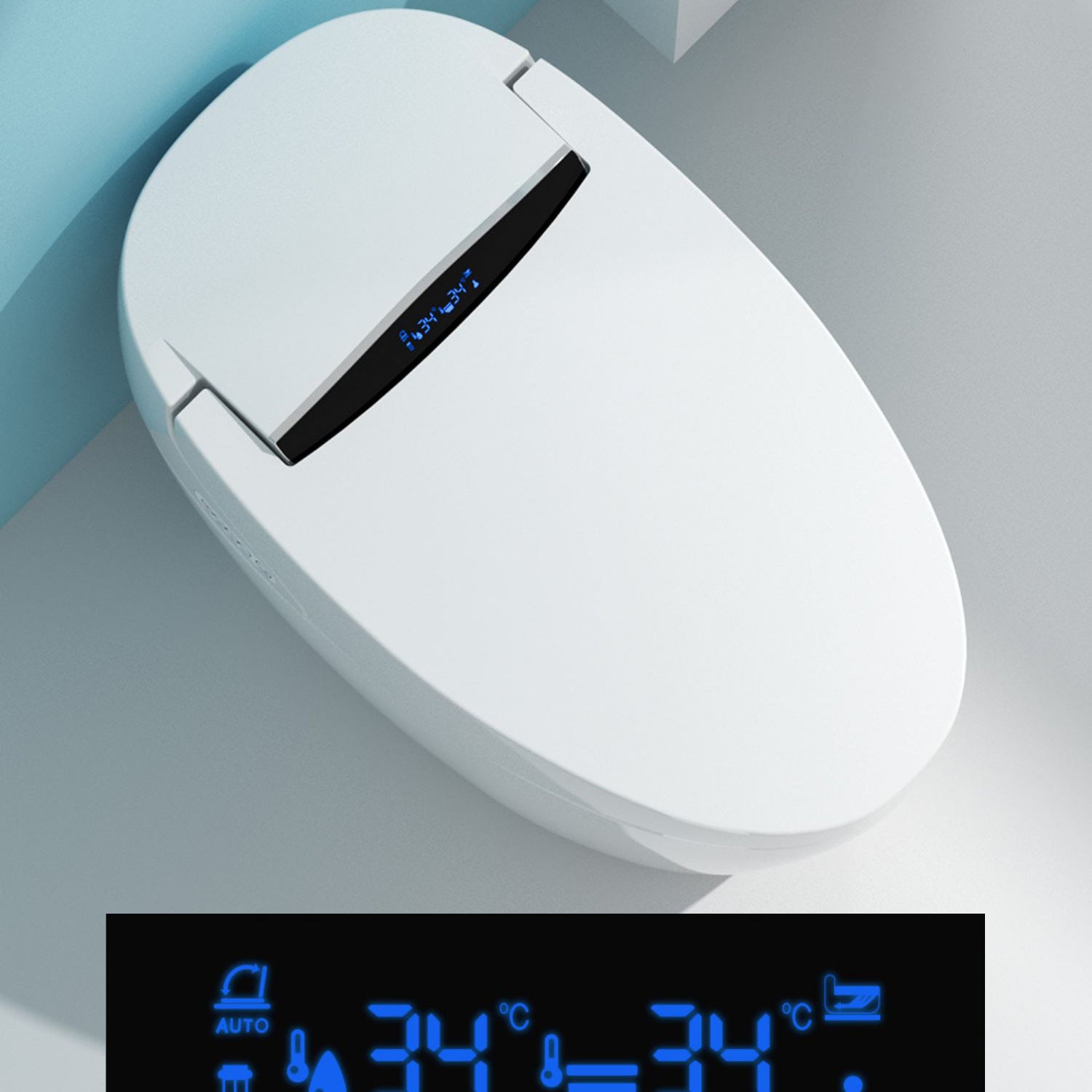 Porcelain Floor Mounted Toilet One-Piece Toilet Modern Toilet Bowl