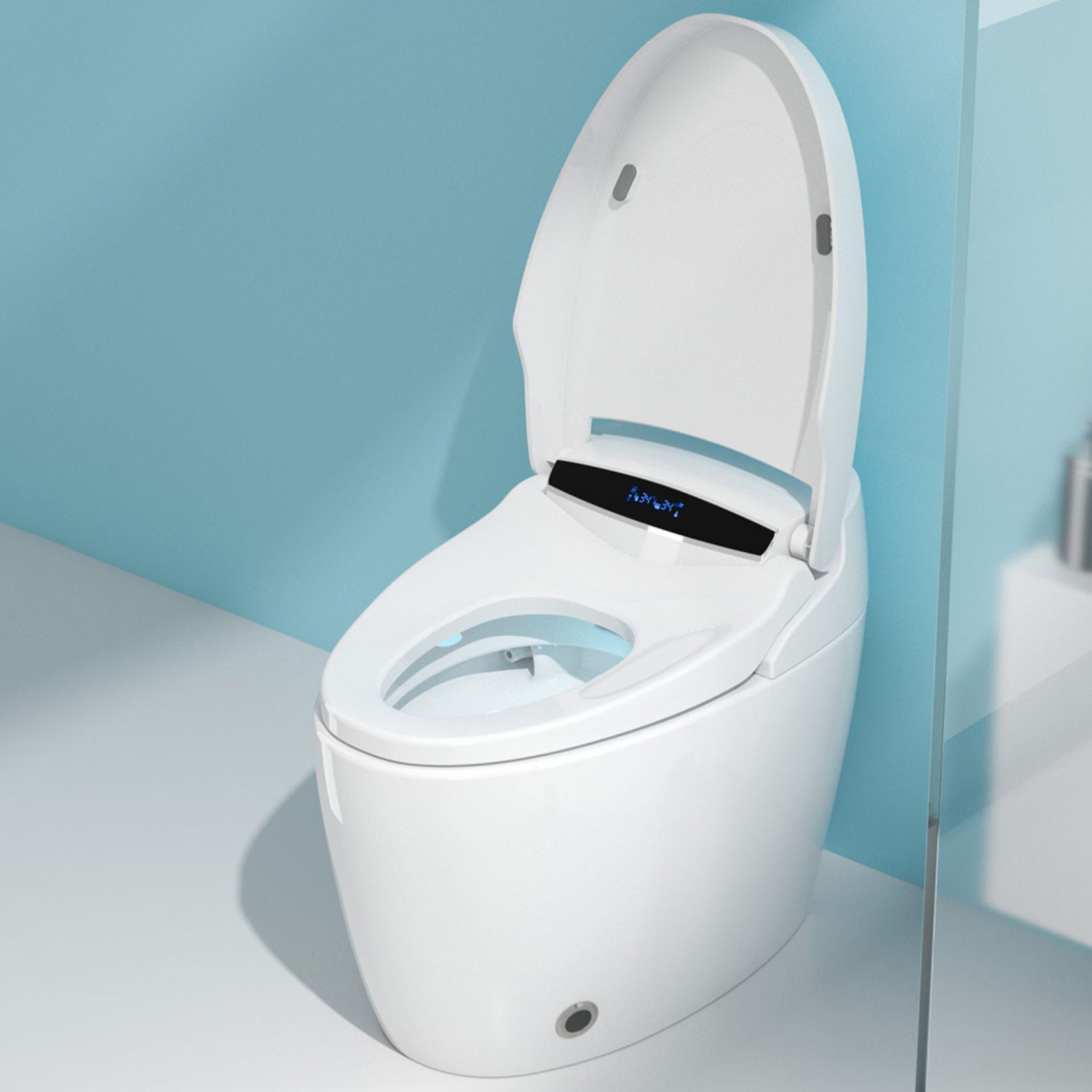 Porcelain Floor Mounted Toilet One-Piece Toilet Modern Toilet Bowl