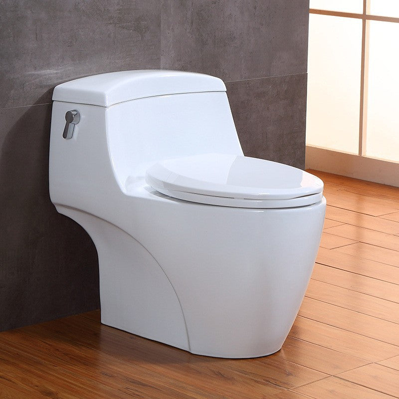 Modern Siphon Jet Toilet Bowl Cotton White Bidet Toilet with Seat for Bathroom