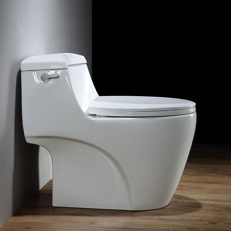 Modern Siphon Jet Toilet Bowl Cotton White Bidet Toilet with Seat for Bathroom