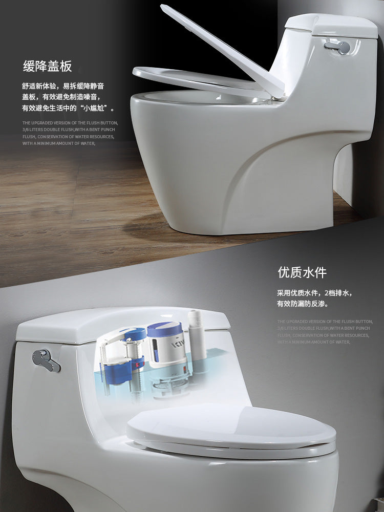 Modern Siphon Jet Toilet Bowl Cotton White Bidet Toilet with Seat for Bathroom