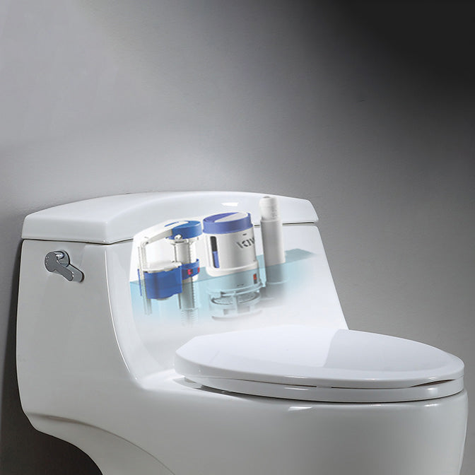 Modern Siphon Jet Toilet Bowl Cotton White Bidet Toilet with Seat for Bathroom