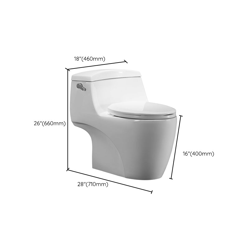 Modern Siphon Jet Toilet Bowl Cotton White Bidet Toilet with Seat for Bathroom