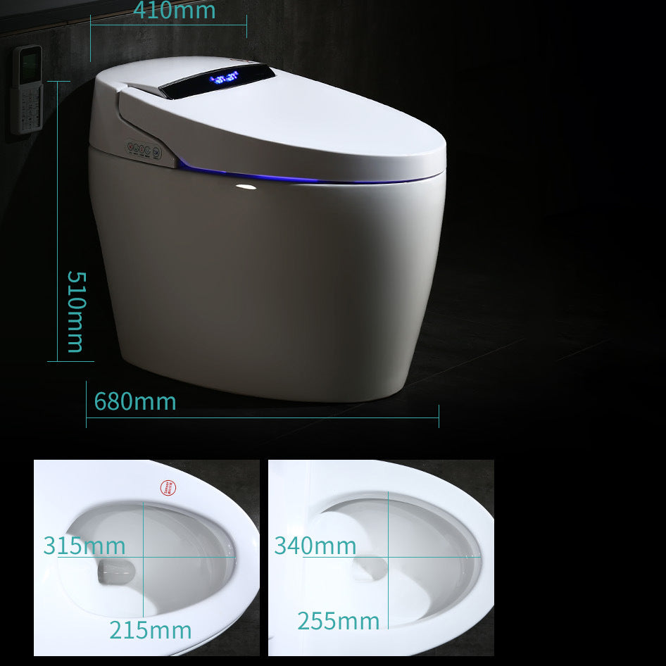 Modern 1-Piece Bidet Toilet Floor Mounted Toilet Bowl for Washroom