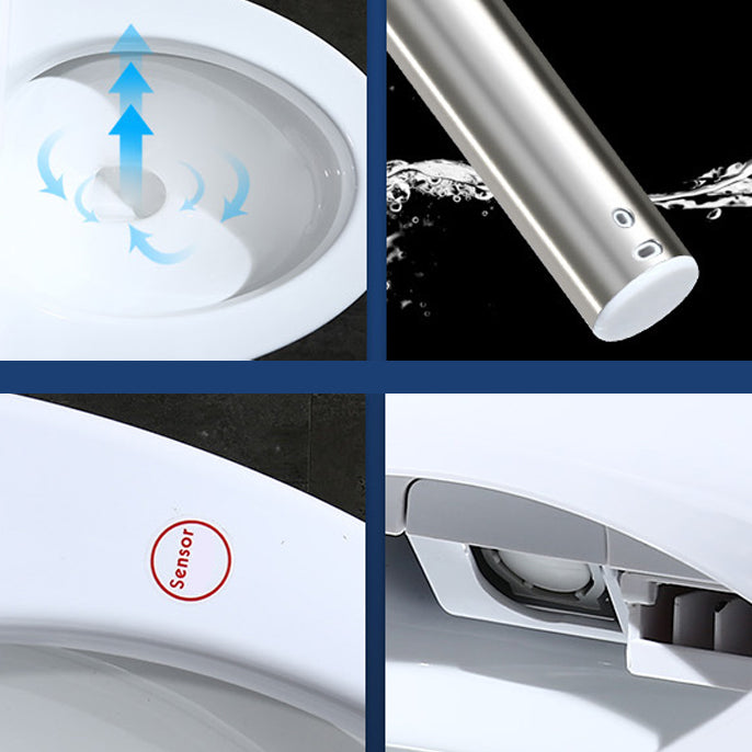 Modern 1-Piece Bidet Toilet Floor Mounted Toilet Bowl for Washroom