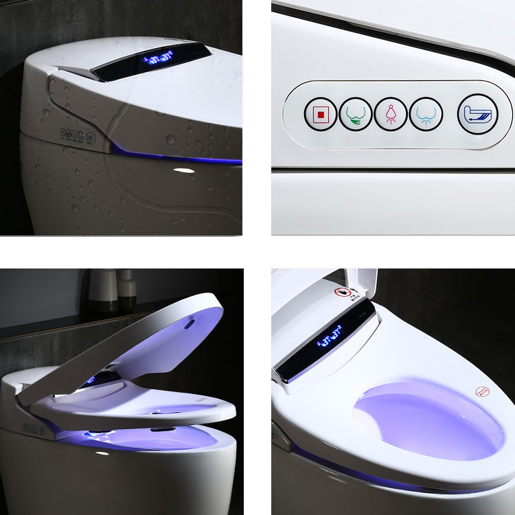 Modern 1-Piece Bidet Toilet Floor Mounted Toilet Bowl for Washroom