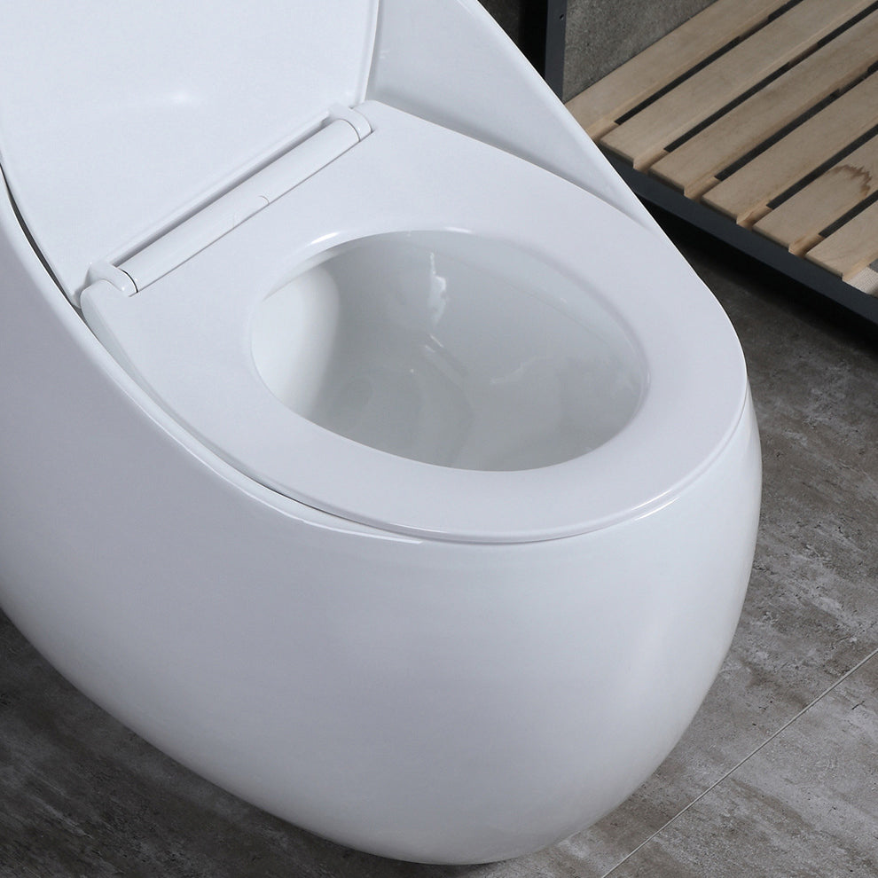 Floor Mount Flush Toilet Modern Concealed Tank One-Piece Toilet with Slow Close Seat