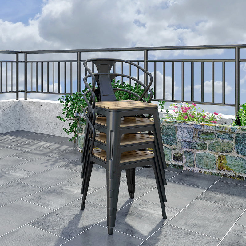 Modern Metal Dining Set 1/3/7 Piece Reclaimed Wood Dining Table Set