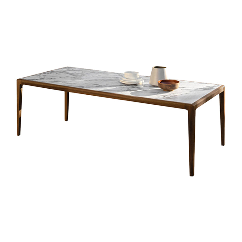 Boho Stone Dining Set 1/7 Piece Solid Wood Dining Table Set for Outdoor