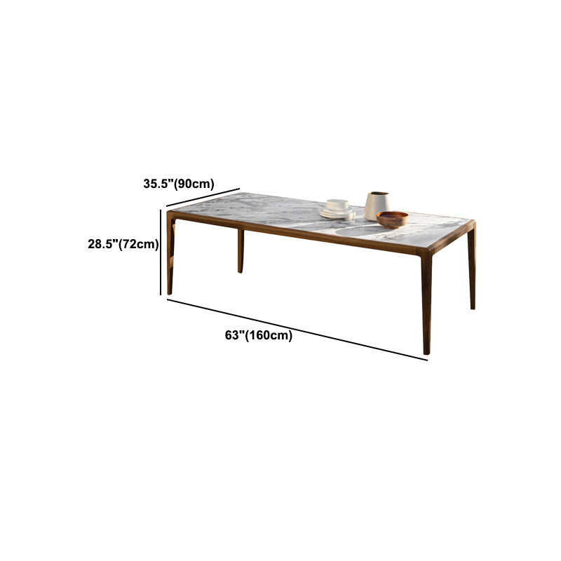 Boho Stone Dining Set 1/7 Piece Solid Wood Dining Table Set for Outdoor
