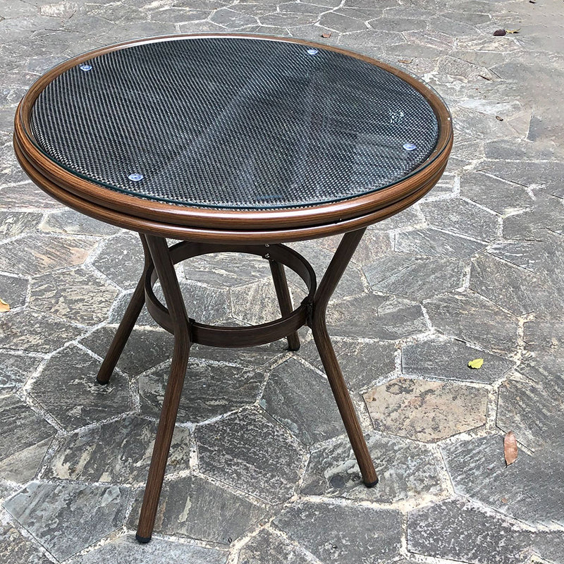 Modern Tempered Glass Dining Table Set 1/5 Pieces Dining Table Set for Outdoor