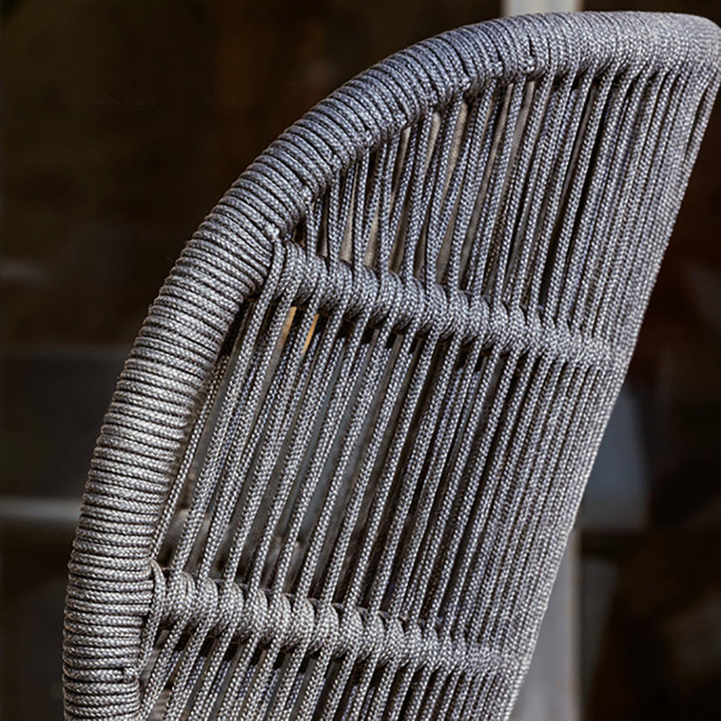 Boho Stone Dining Set 1/5/7 Piece Rectangular Dining Table Set for Outdoor