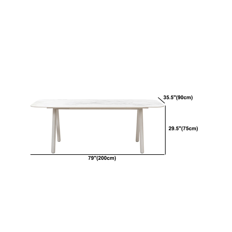 Boho Stone Dining Set 1/5/7 Piece Rectangular Dining Table Set for Outdoor