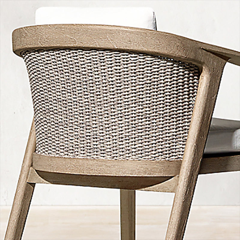 Bohemian Style Solid Wood Dining Table Set 1/7 Pieces Dining Table Set for Outdoor