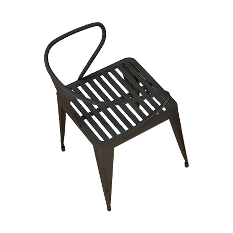 Modern Metal Dining Set 1/5/7 Pieces Rectangular Dining Table Set for Outdoor