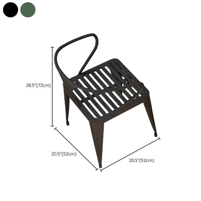 Modern Metal Dining Set 1/5/7 Pieces Rectangular Dining Table Set for Outdoor