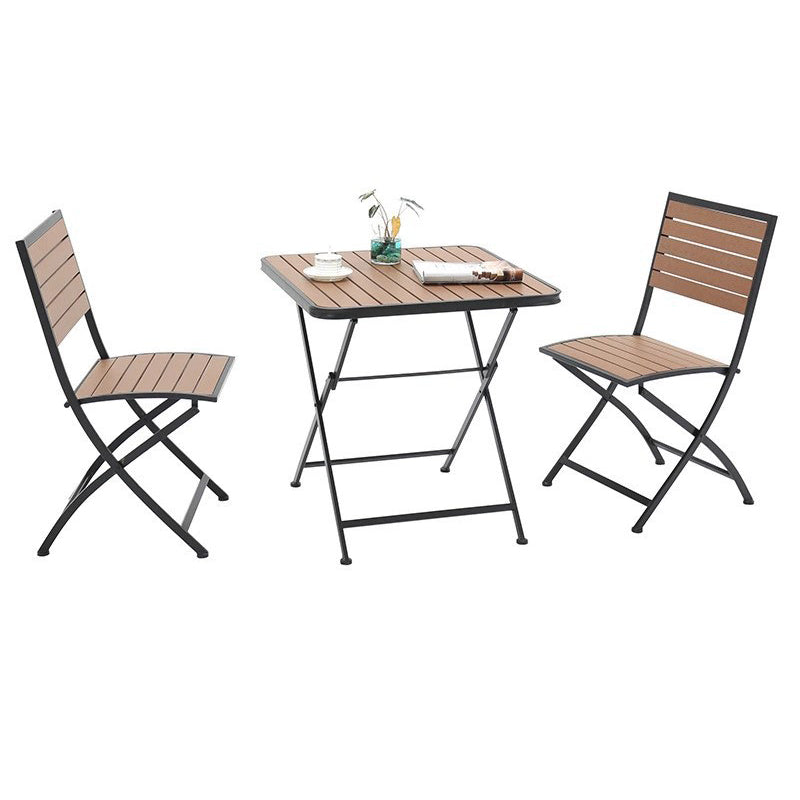 Modern Metal Dining Set 1/3 Pieces Reclaimed Wood Dining Table Set