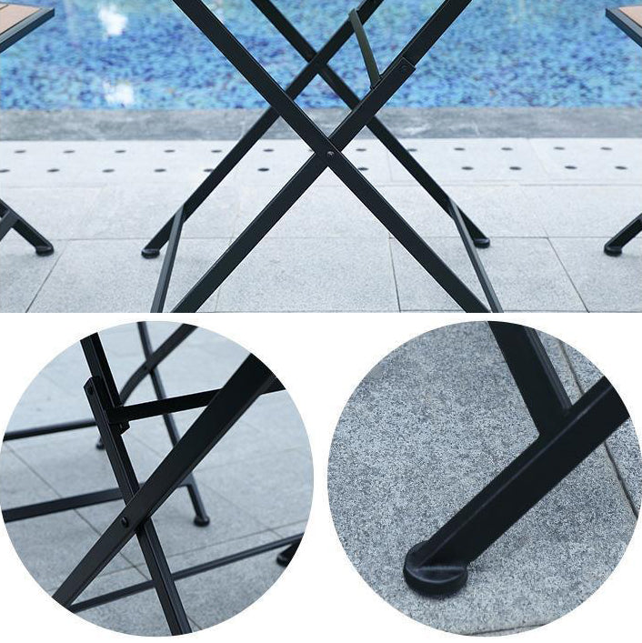 Modern Metal Dining Set 1/3 Pieces Reclaimed Wood Dining Table Set