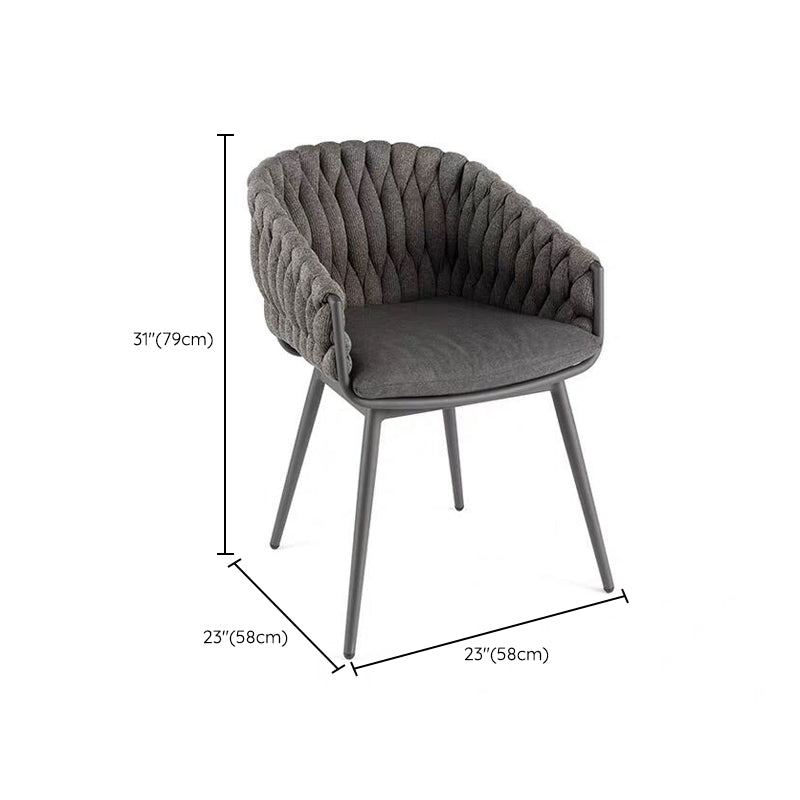 Modern Dining Table Set with Metal Base 1/7 Pieces Dining Table Set for Outdoor