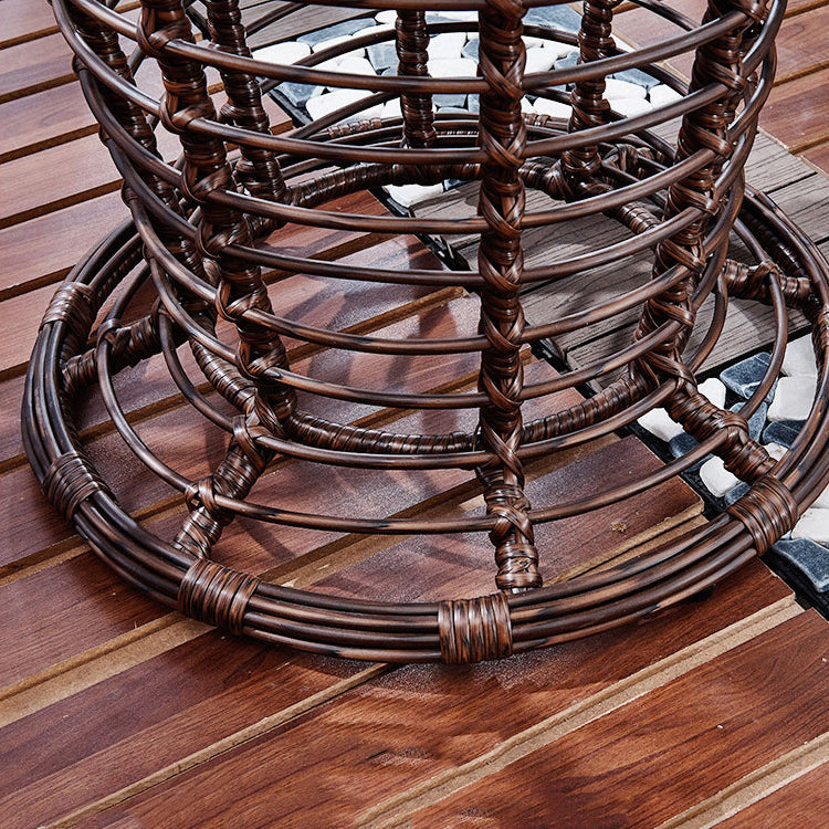 Modern Tempered Glass Dining Table Set 1/2/4/5 Pieces Dining Table Set for Outdoor