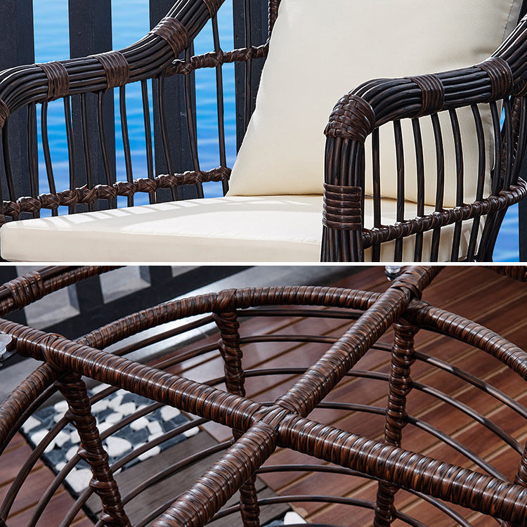 Modern Tempered Glass Dining Table Set 1/2/4/5 Pieces Dining Table Set for Outdoor