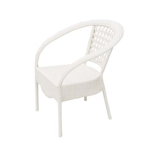 Modern Tempered Glass Outdoor Table Set 1/4/5 Pieces Dining Table with Rat Base