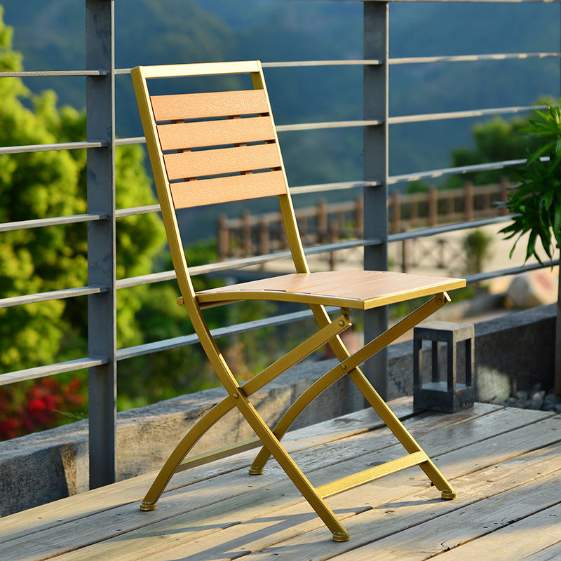 Modern 1/3 Pieces Metal Dining Set Reclaimed Wood Dining Table Set