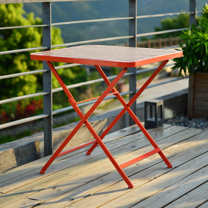 Modern 1/3 Pieces Metal Dining Set Reclaimed Wood Dining Table Set