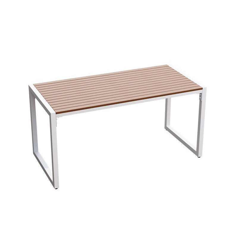 Modern Rectangular Picnic Table 1/3 Pieces Reclaimed Wood Dining Picnic Table