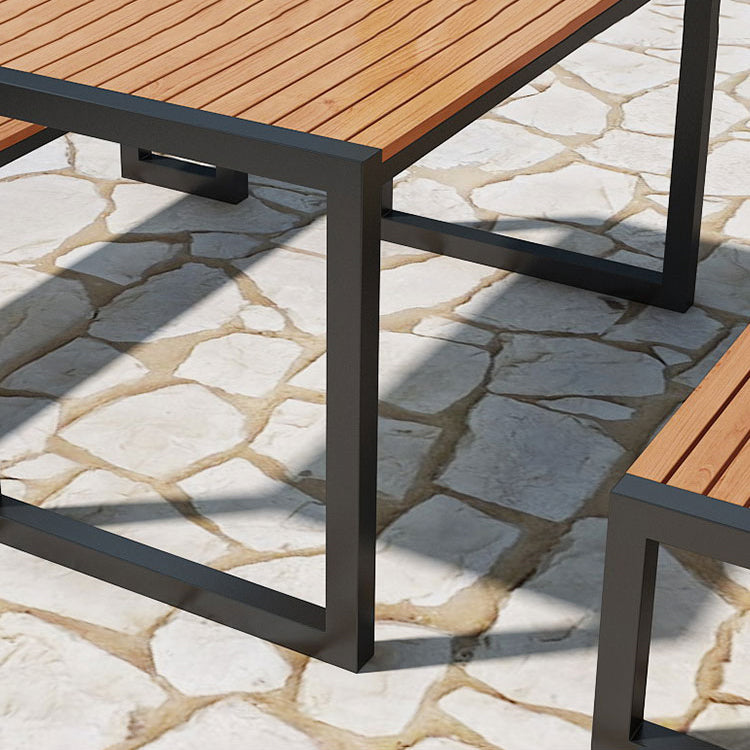 Modern Rectangular Picnic Table 1/2/3 Pieces Reclaimed Wood Dining Picnic Table Set