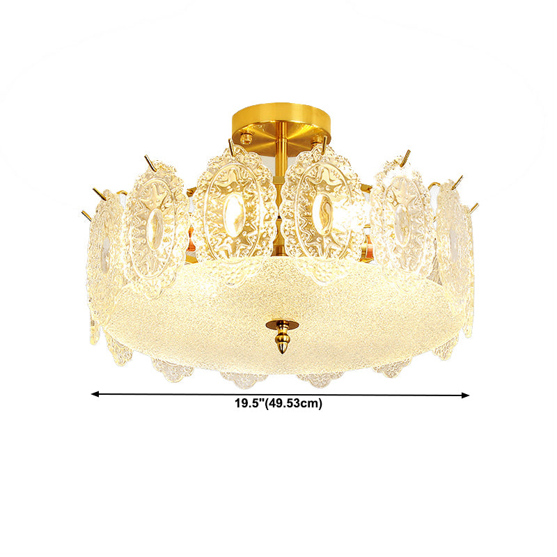 Contemporary Glass Ceiling Lamp Creative Flush Mount Light Fixture