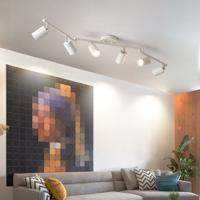 Cylinder Flush Mount Contemporary Metal Flush Ceiling Light Fixture